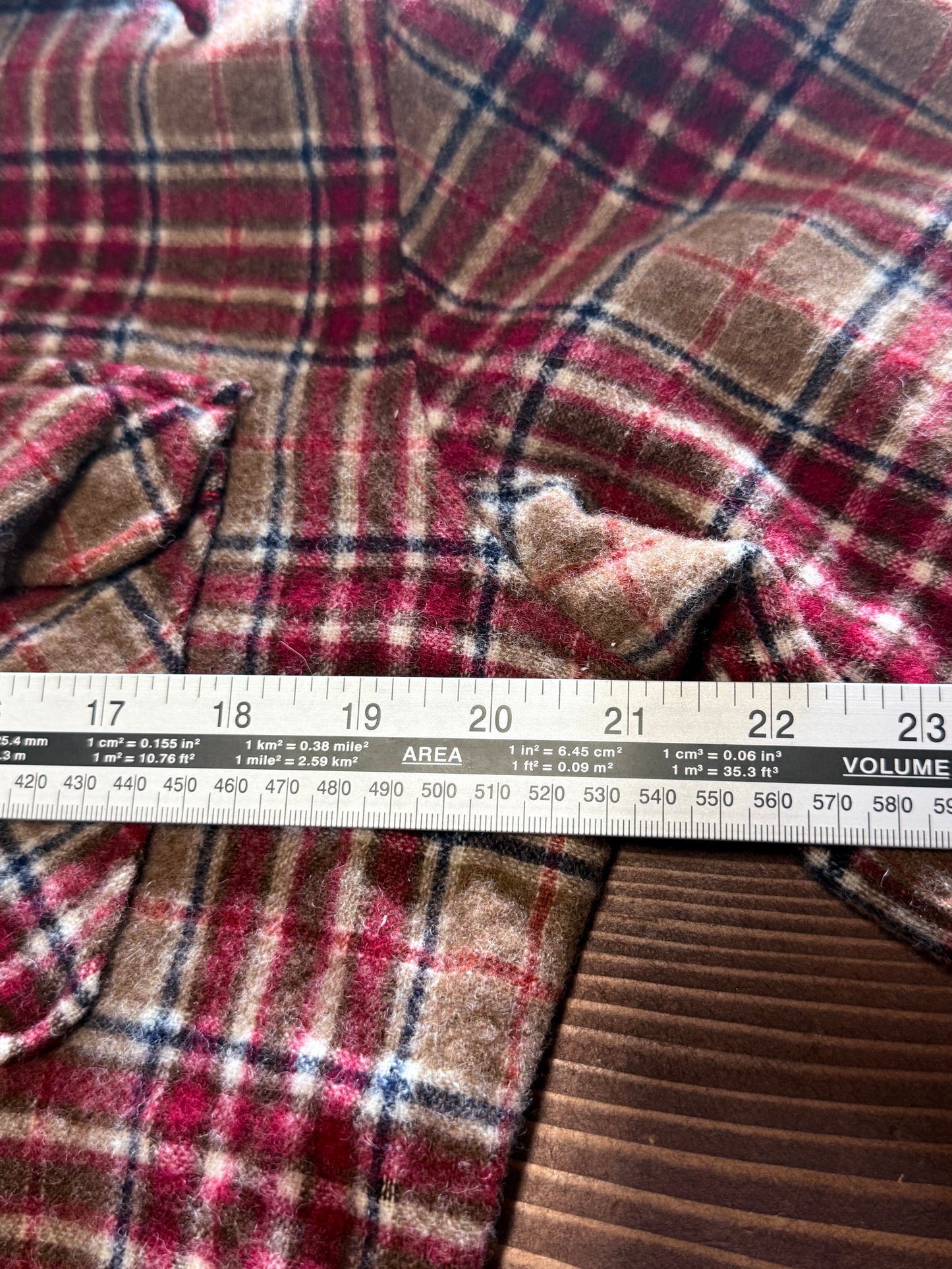 Vintage 60's JC Penney Wool Board Shirt Flannel Size Large