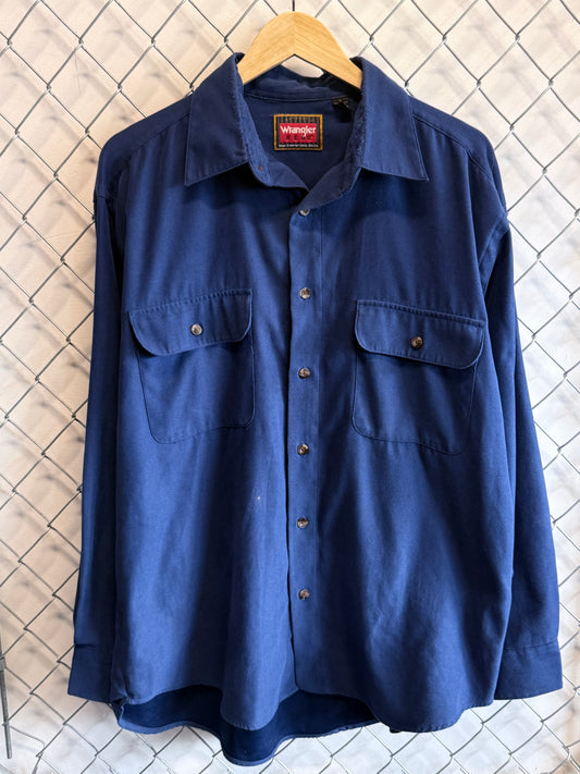 Wrangler Hero Button Up Western Shirt Size Large
