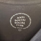 Anti Social Social Club x Fragment Graphic Tee Size XL