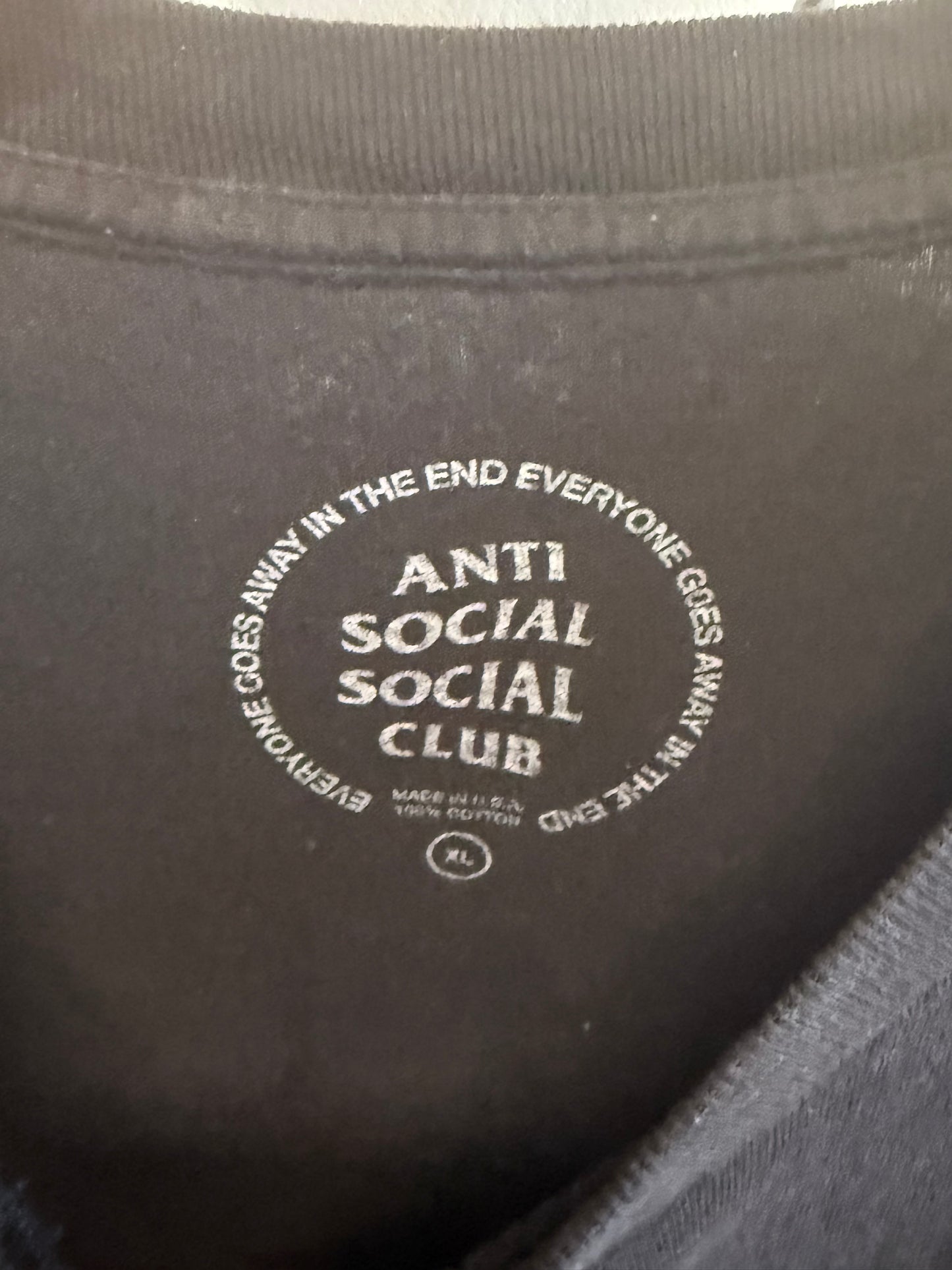 Anti Social Social Club x Fragment Graphic Tee Size XL