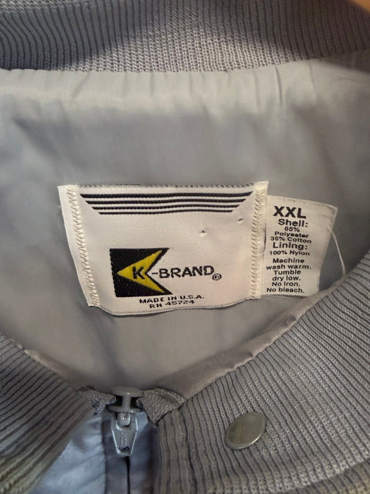 Vintage 80's Colt Zip Up Grey Jacket Size XXL