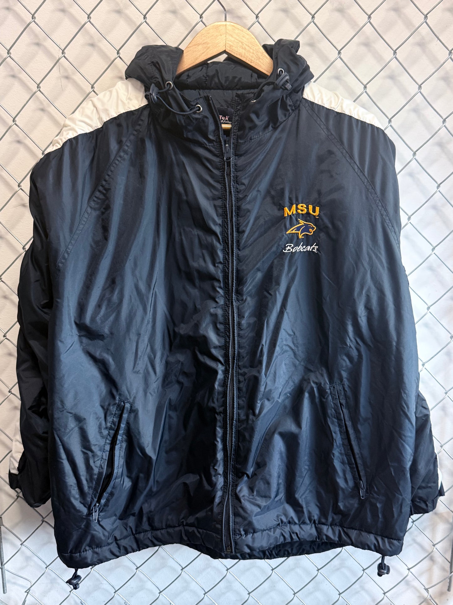 Vintage Y2K Montana State University Bobcats Windbreaker Jacket Size Large