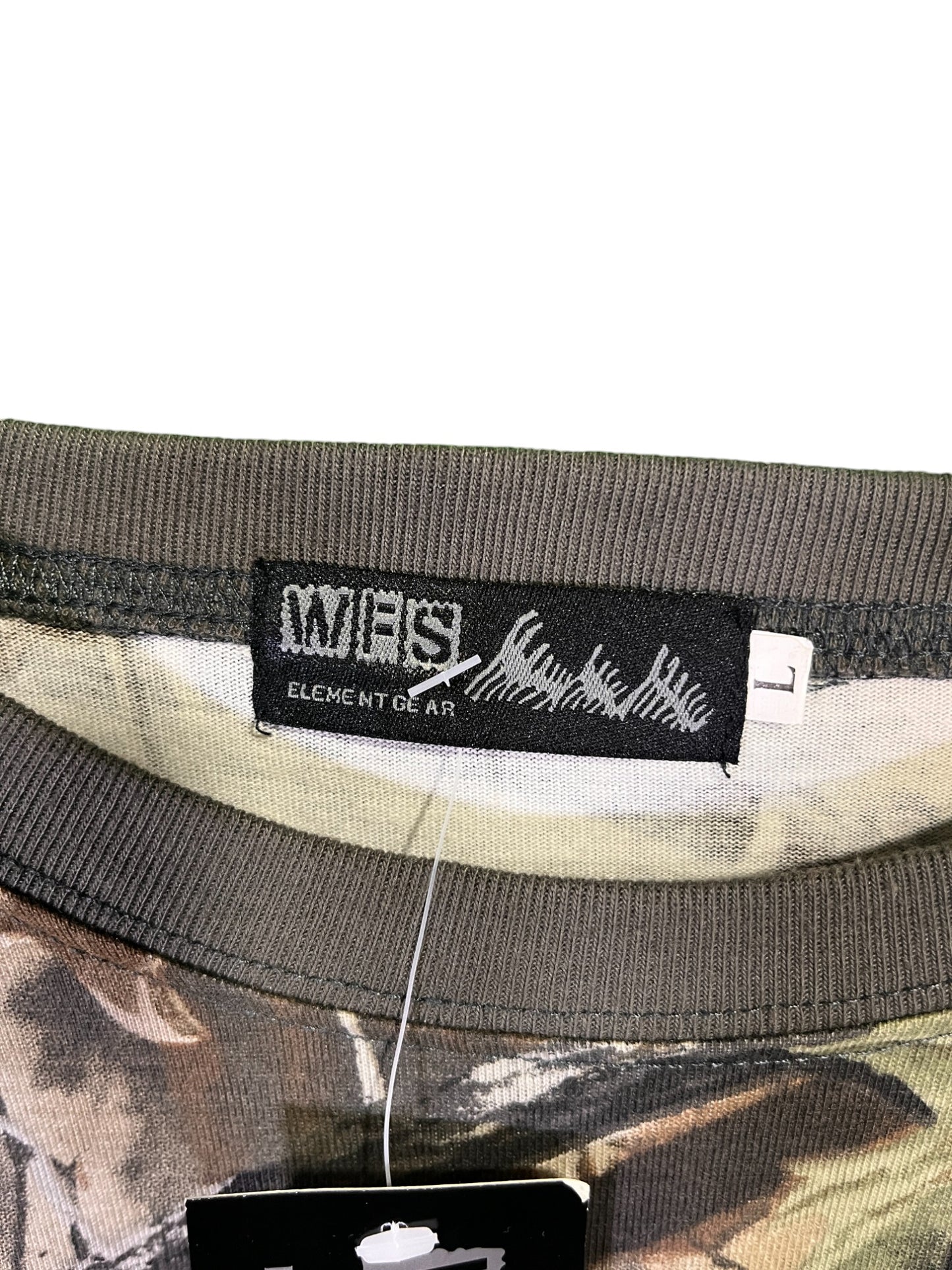 WFS Brand Woodland Hunter Camo Long Sleeve Shirt Size Large