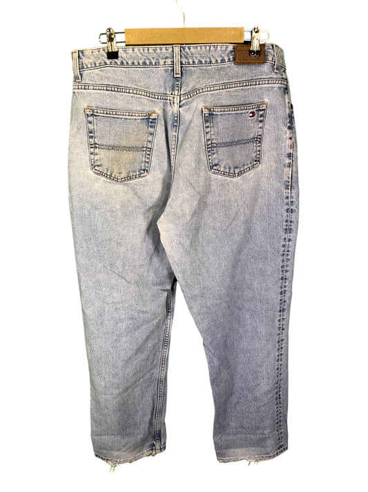 Vintage Tommy Hilfiger Light Wash Straight Leg Denim Jeans Size 36x30