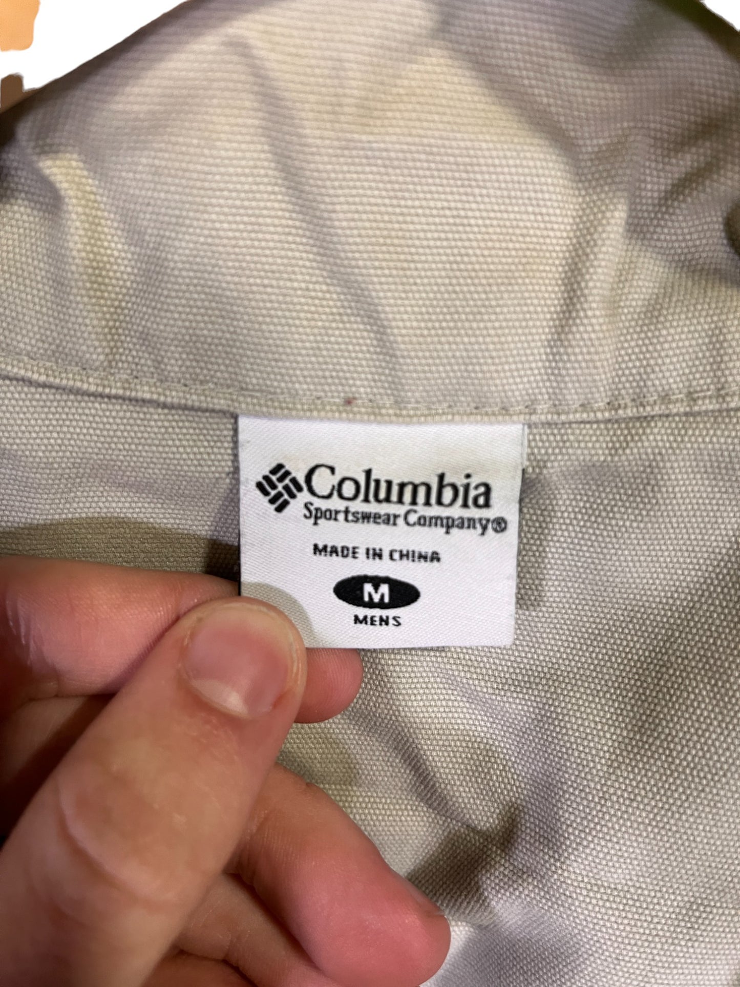 Vintage 00's Columbia Brand Beige Cargo Vest Size Medium