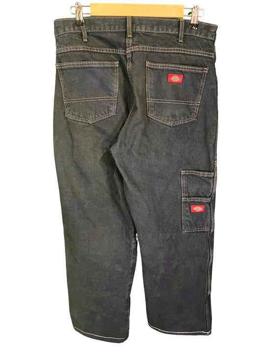 Vintage Dickies Denim Double Knee Carpenter Jeans Size 33x28