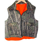 Vintage Winchester Hunter Woodland Camo Zip Up Reversible Vest Size Large