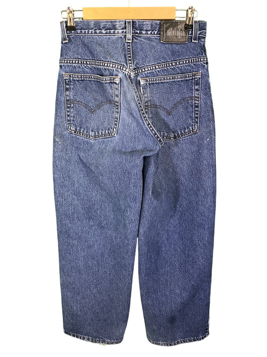 Vintage 90's Levi Medium Wash Silver Tab Baggy Denim Jeans Size 30x28