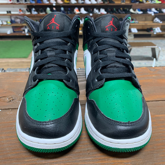 Jordan 1 Mid 'Green Toe' Size 6.5Y