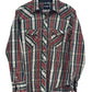 Vintage Wrangler Pearl Snap Button Up Flannel Shirt Size XL
