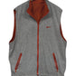 Vintage 90's Nike Reversible Orange Grey Zip Up Vest Size XL