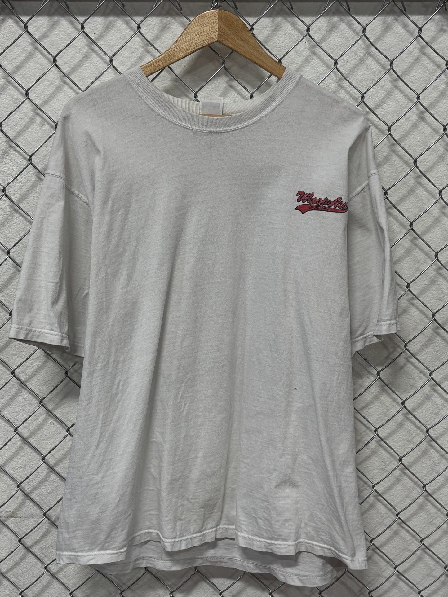 Vintage Y2K Whoop Ass Beer Don't Make Me Open Graphic Tee Size XL