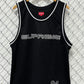 Supreme SS19 Black Rhinestone Basketball Jersey Size Large