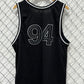Supreme SS19 Black Rhinestone Basketball Jersey Size Large