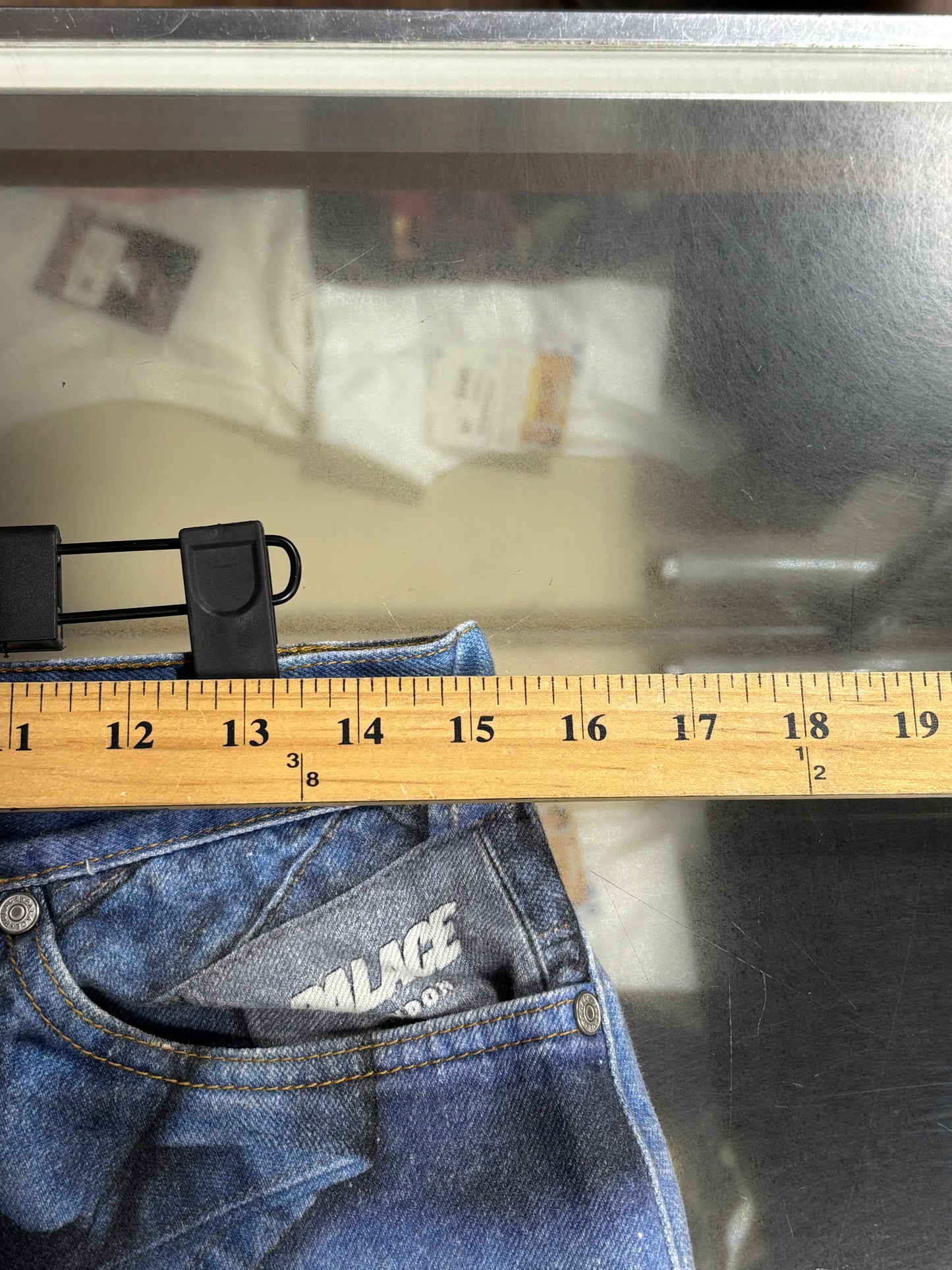 Palace FW20 Double Denim All Over Print Jeans Size 30x28