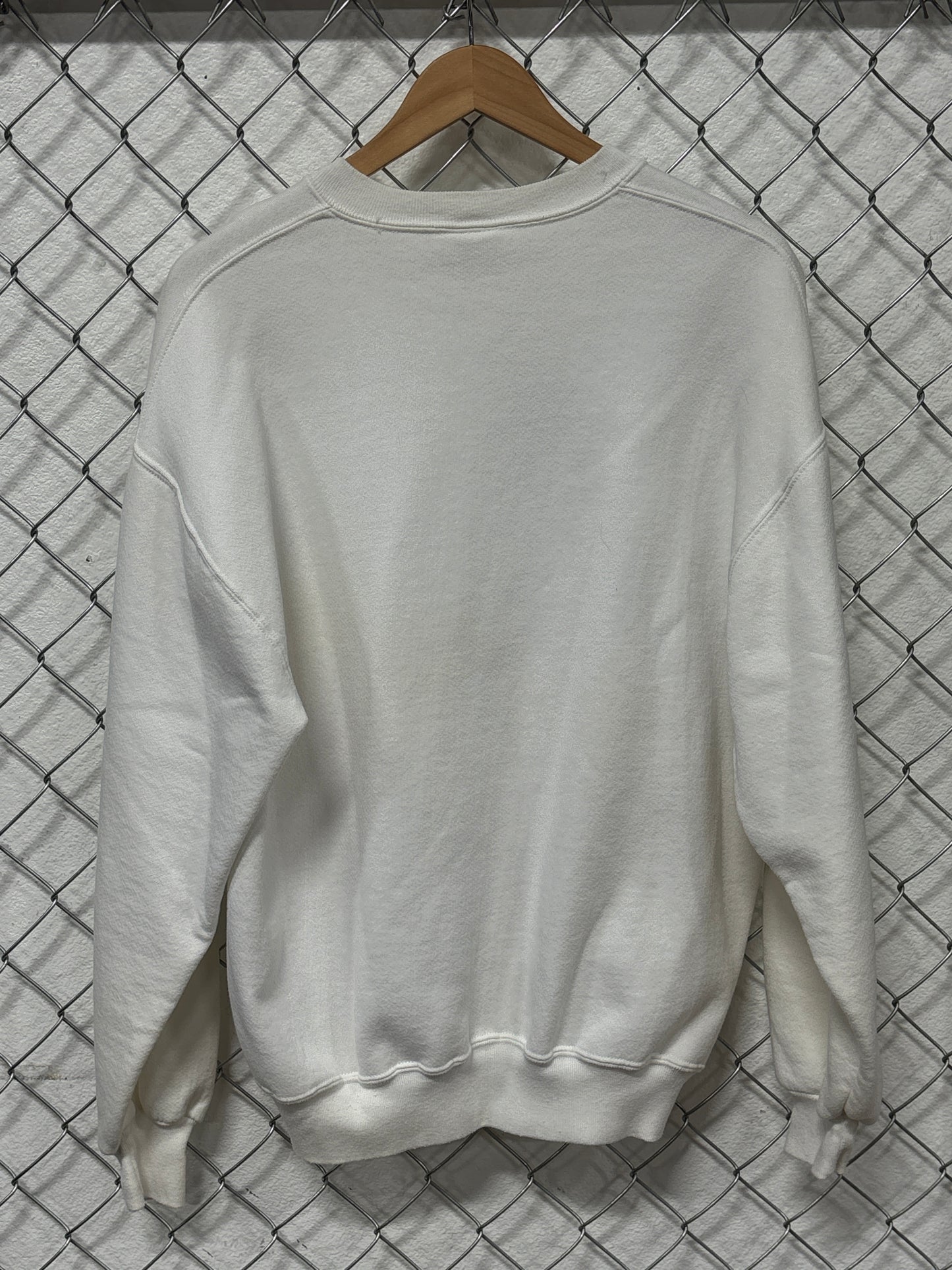 Vintage 90's Russell Athletic White Blank Crewneck Sweater Size XL