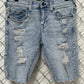 True Religion Ricky Relaxed Straight Denim Shorts Size 31