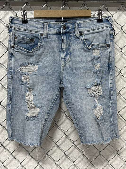 True Religion Ricky Relaxed Straight Denim Shorts Size 31