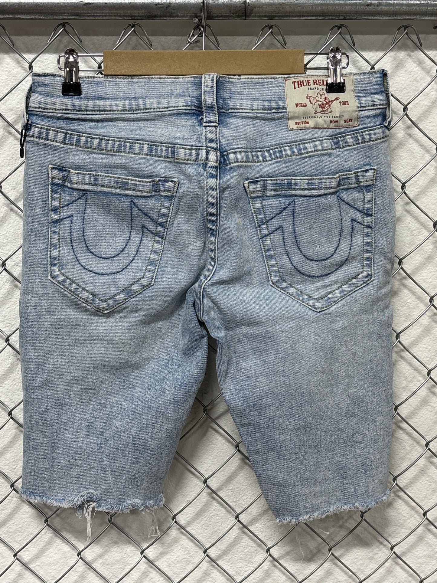 True Religion Ricky Relaxed Straight Denim Shorts Size 31