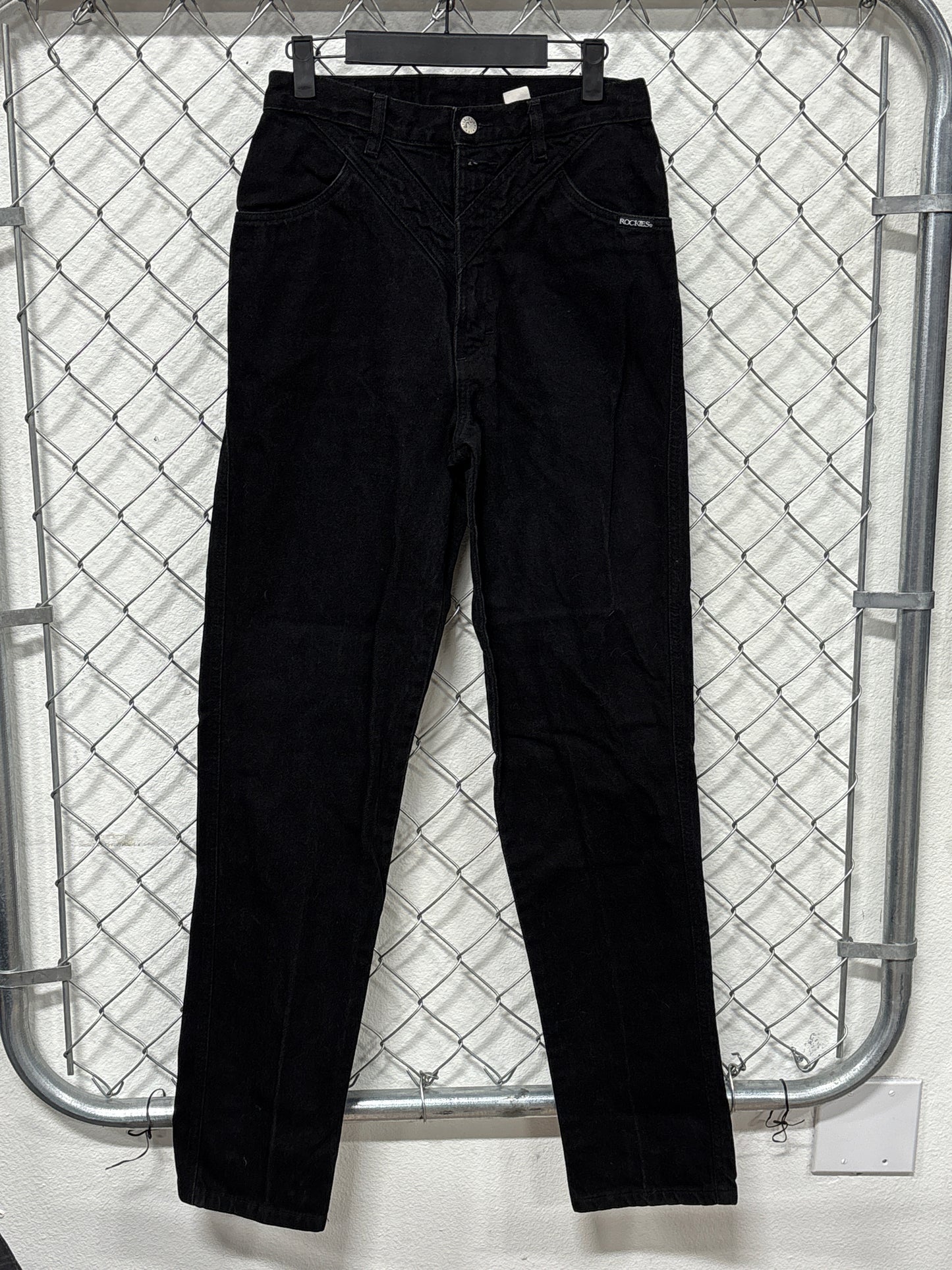 Vintage 90's Rockies Women's Black Western High Waist Jeans Size 26x33