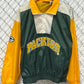 Vintage 90's Green Bay Packers Quarter Zip Windbreaker Jacket Size Large