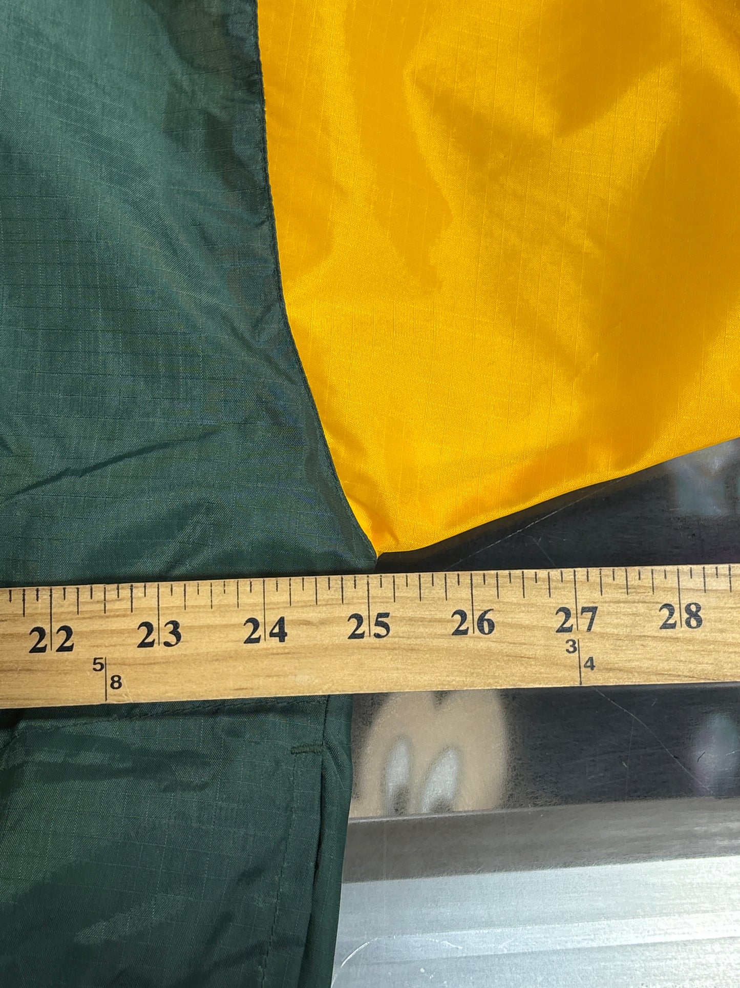 Vintage 90's Green Bay Packers Quarter Zip Windbreaker Jacket Size Large