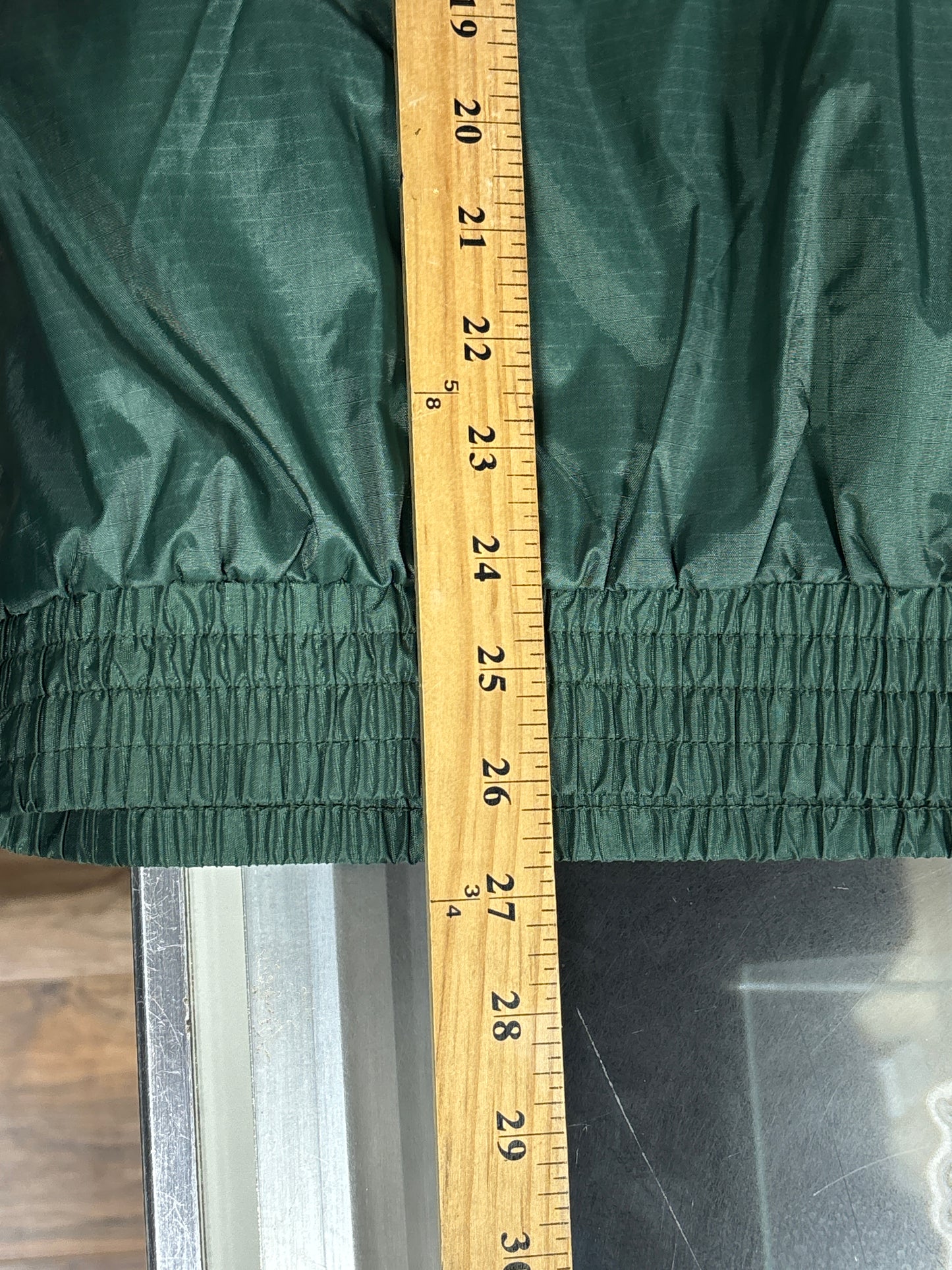Vintage 90's Green Bay Packers Quarter Zip Windbreaker Jacket Size Large