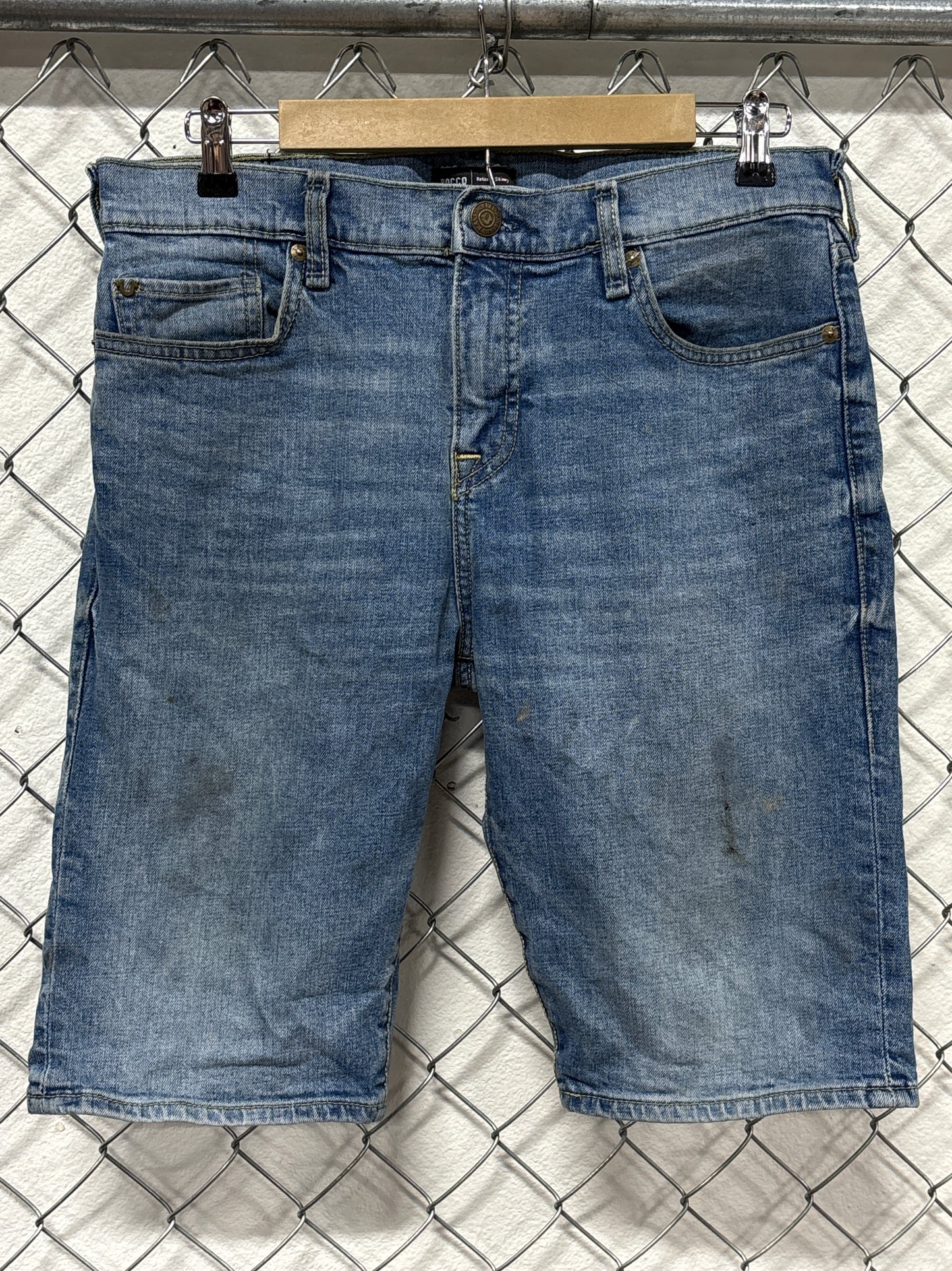 True Religion Relaxed Denim Shorts Size 33
