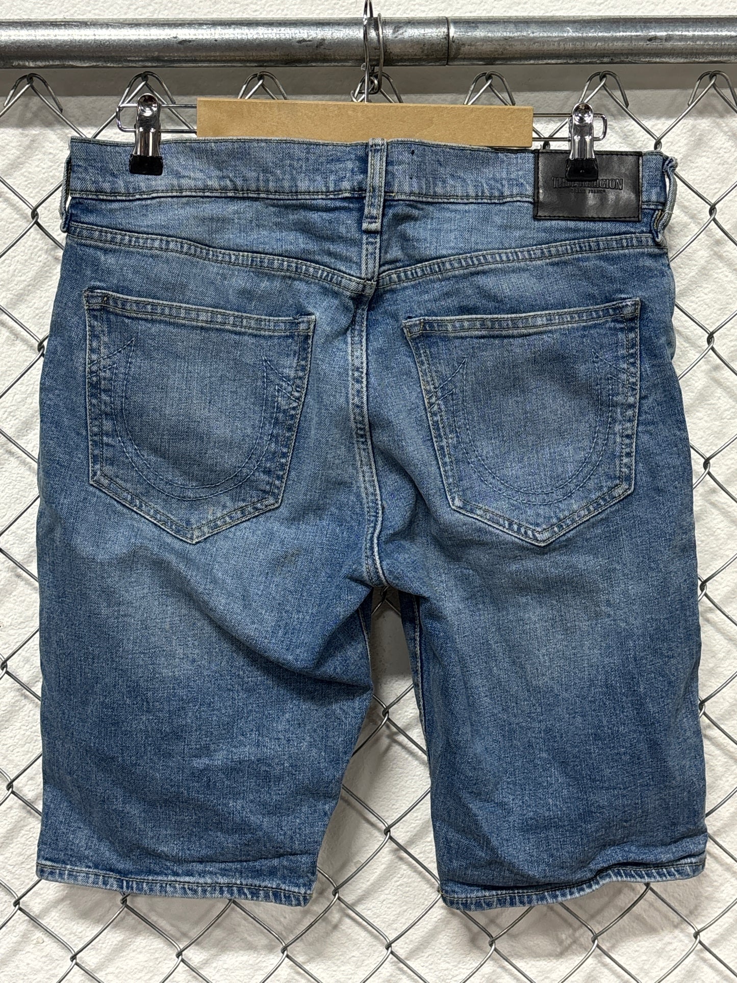 True Religion Relaxed Denim Shorts Size 33