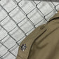 Vintage 60's US Navy Brown Zip Up Jacket Officer Pins Size XL