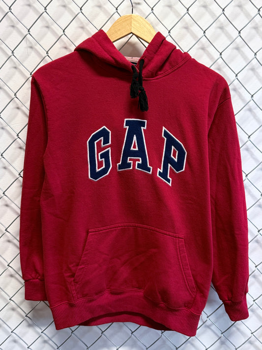 Vintage GAP Classic Logo Red Hoodie Size Large