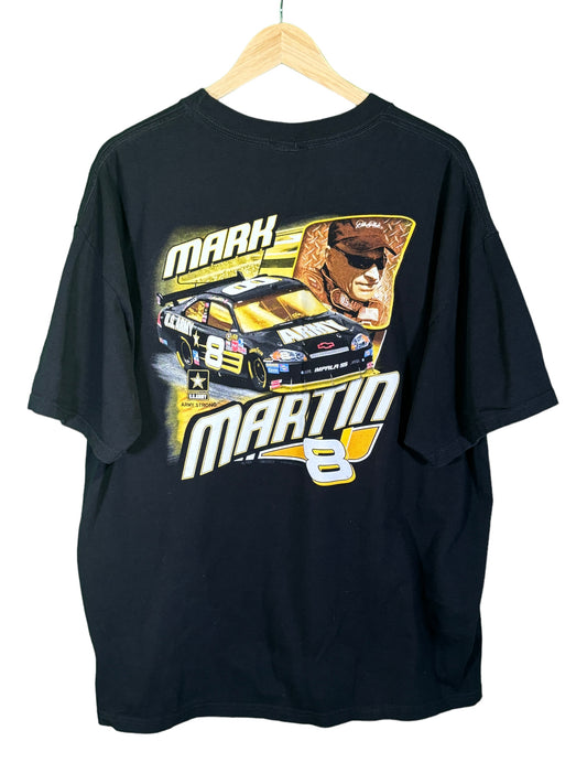 00's NASCAR Mark Martin #8 Army Racing Graphic Tee Size XL