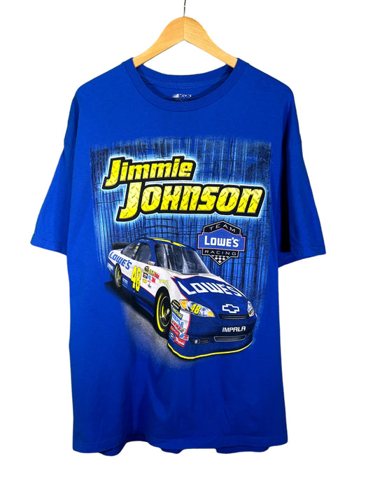 2010 Jimmie Johnson NASCAR Big Print Graphic Tee Size XL