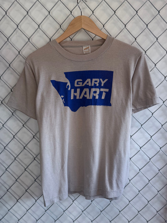 Vintage 80's Gary Hart for President Washington Graphic Tee Size Medium