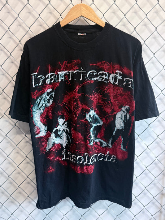 Vintage 90's Barricada Insolencia Metal Band Album Promo Tee Size Large