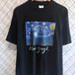 Vintage 90's Van Gogh Starry Knight Art Painting Graphic Tee Size XL