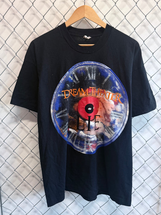 Vintage 90's Dream Theater Lie Metal Band Graphic Tee Size XL