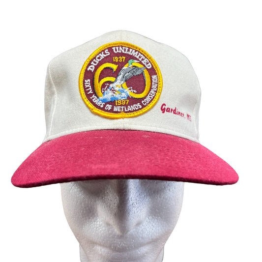 Vintage 1997 Ducks Unlimited 60 Years Conservation Strapback Hat