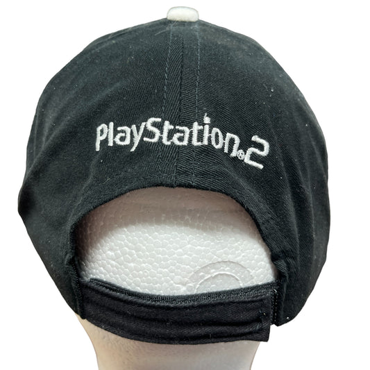Vintage PlayStation 2 Logo Embroidered Velcro Strapback Hat