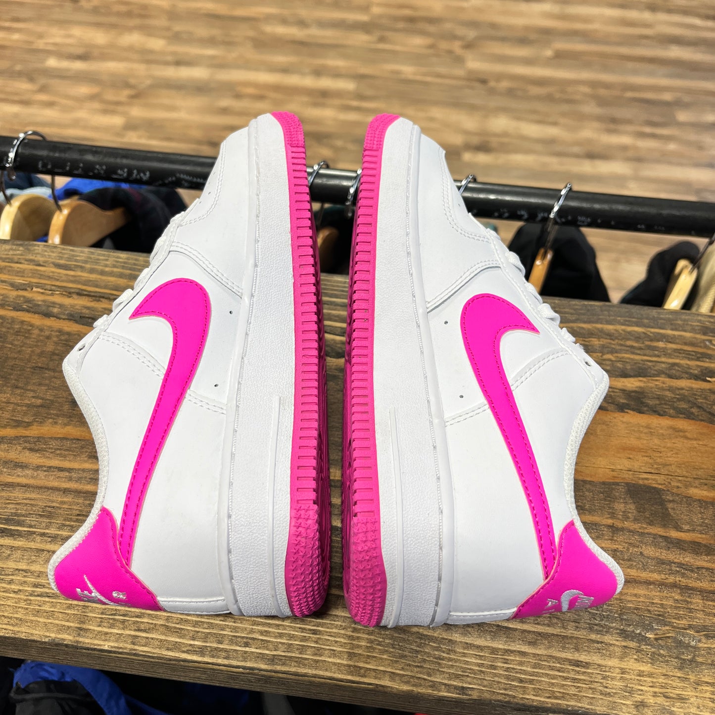 Nike Air Force 1 Low 'White Laser Fuchsia' Size 4.5Y