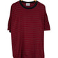 Vintage 90's Willow Bay Red Striped Blank Grunge Tee Size XL