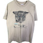 Vintage 90's Hanes Cougar Big Print Nature Graphic Tee Size Large