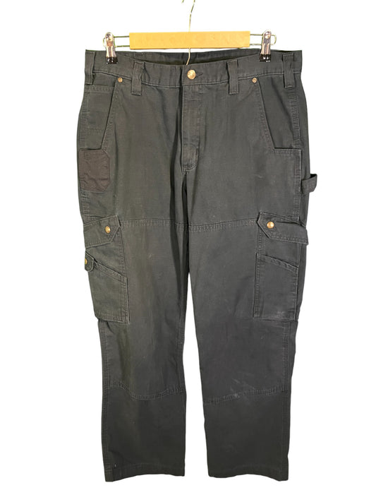 Vintage Carhartt Black Cargo Carpenter Pants Size 36x30
