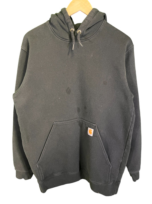 Carhartt Classic Black Pullover Hoodie Size Medium