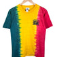 Vintage 90's Bob Marley Tribute to Freedom One Love Tie Dye Tee Size Medium