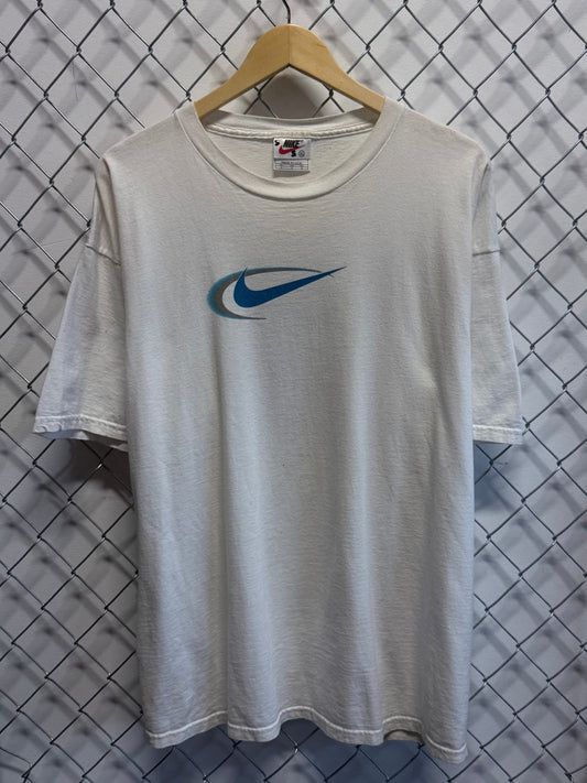 Vintage 90's Nike Made in USA Big Swoosh Graphic Tee Size XL