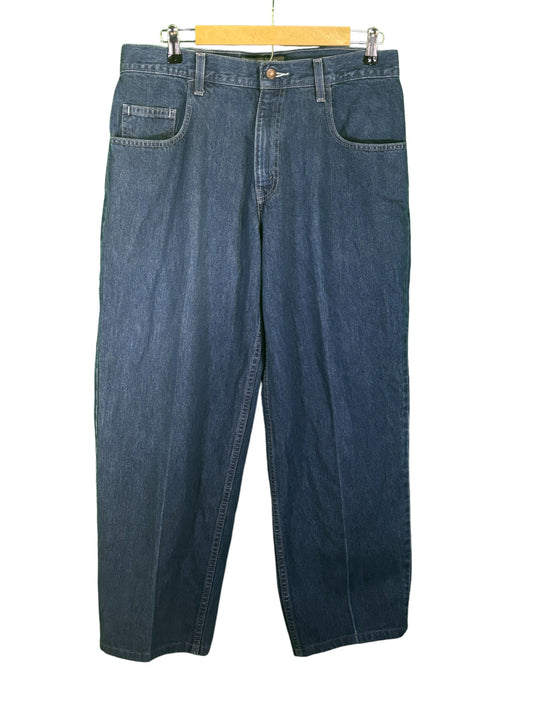 Vintage 90's Levi's Silver Tab Medium Wash Baggy Denim Jeans Size 33x30