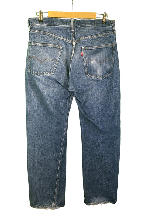 Vintage Levi's 501 Red Line Selvedge Medium Wash Denim Jeans Size 33x29