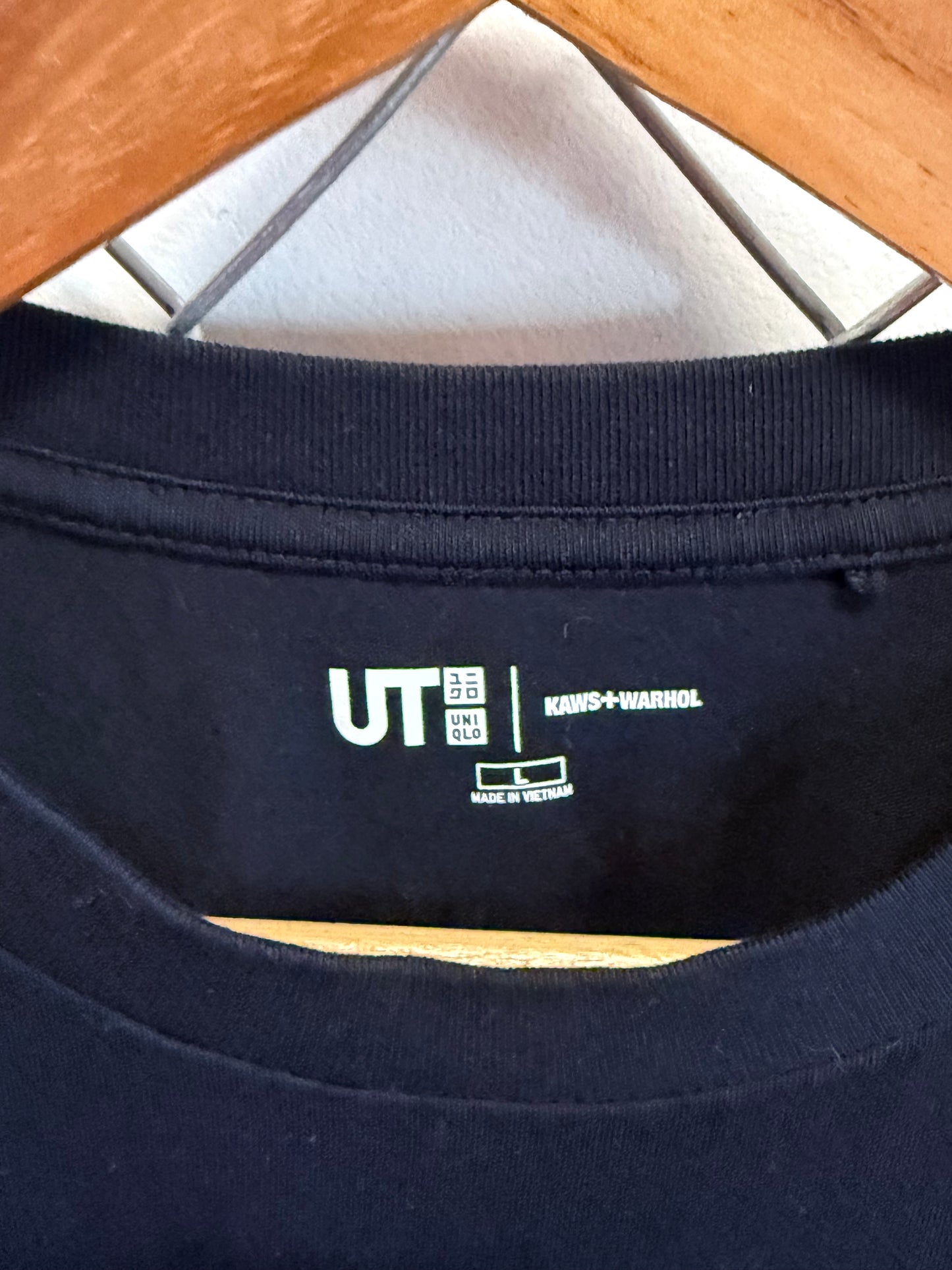 KAWS Uniqlo Andy Warhol Graphic Tee Size Large