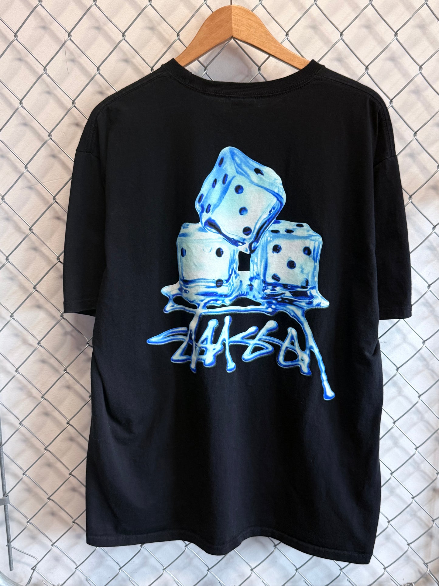 Stussy SS23  Ice Cube Dice Melting Graphic Tee Size XL